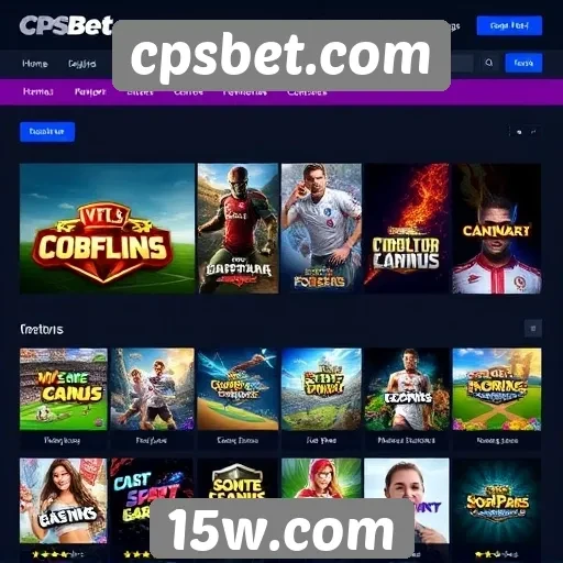 Variedade de jogos disponíveis no cpsbet.com